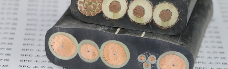 YRFBG起重機控制扁電纜鋼絲加強型  SPCFLAT-RUBBER-CNNG雙鋼絲起重機控制扁電纜